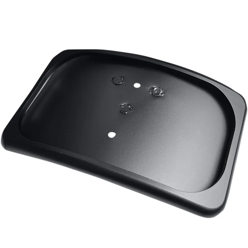 Small Radius Laydown 3 Bolt Style License Plate Mount Assembly - Flat Black Super Sale