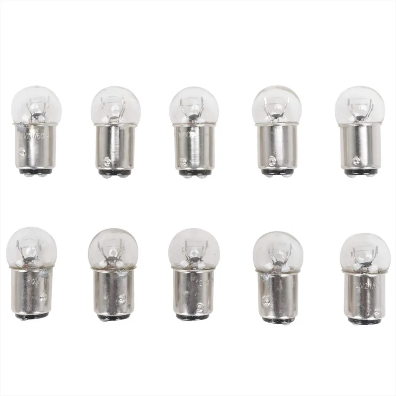 Secure Checkout 1157 Style Mini Replacement 12V Dual Filament Bulb - 10 Pack
