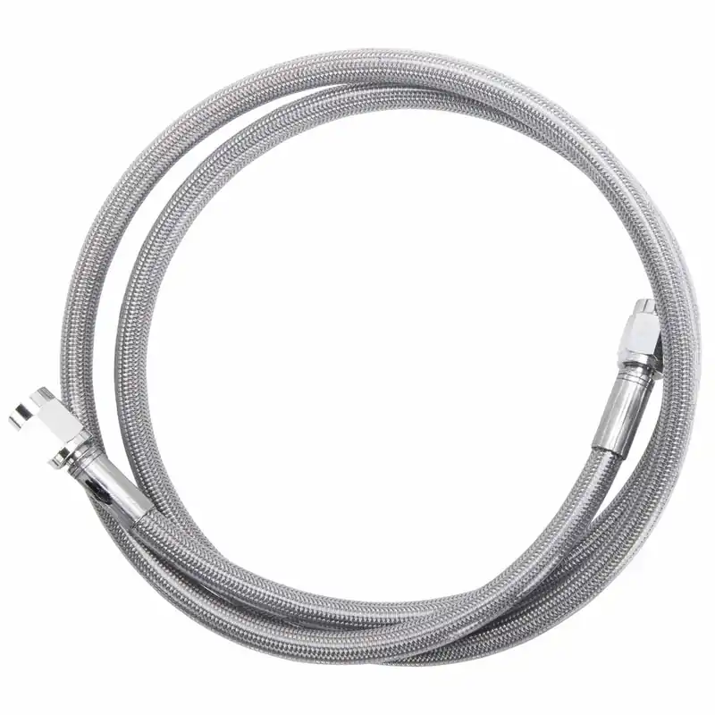 Universal Braided Stainless Brake Line - 11" - Clear Coated Grab Now