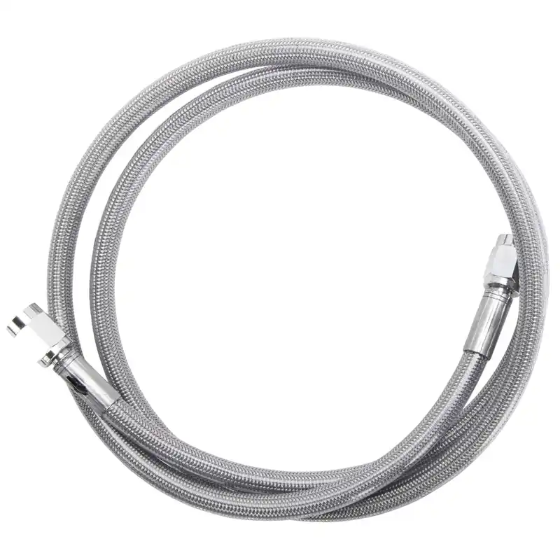 Professional Grade Universal Braided Stainless Brake Line - 54" - Clear Coated