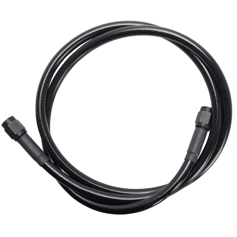 Budget Universal Braided Stainless Brake Line - 54" - Ebony