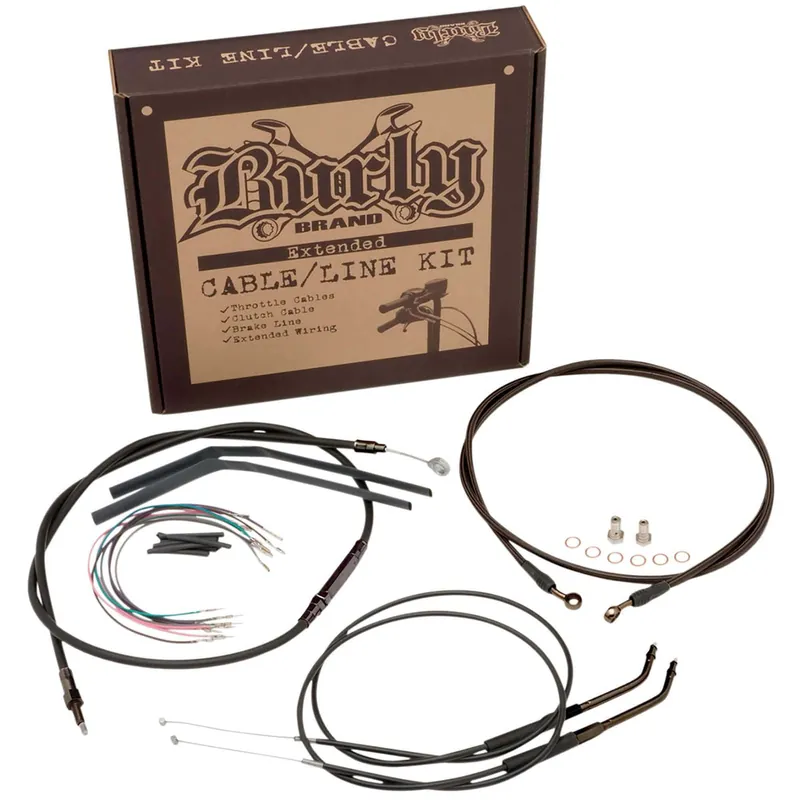 Editor’s Pick Complete Handlebar Cable/Brake Line Kit for 16" Ape Hanger Handlebars 07-10 FLST/C/F/N