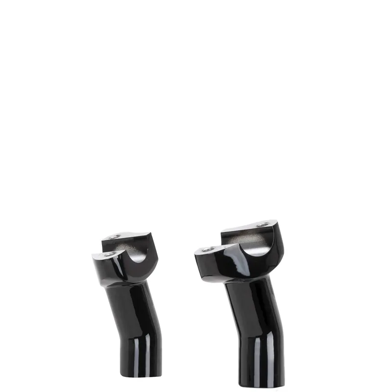 3-1/2 inch Pullback Handlebar Riser Set - Black Authentic