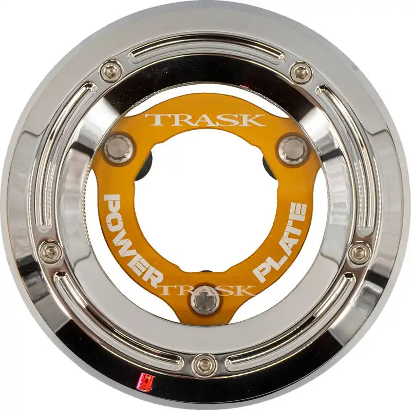 Trask - 11070773 - Derby Cover with Power Plate - Chrome/Gold - Kit - '18-'25 Softail Order Now