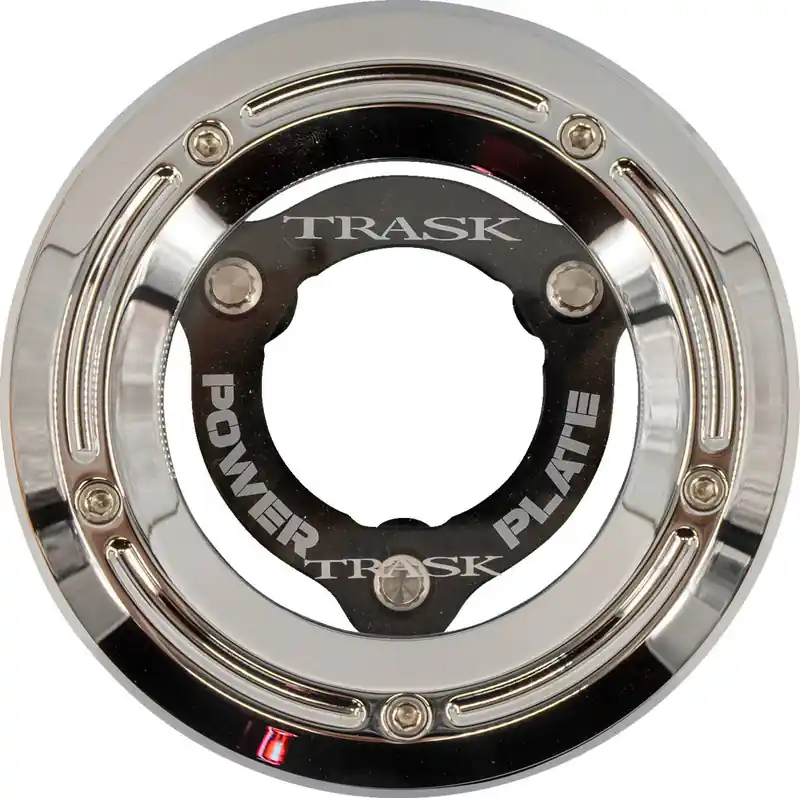 Trask - 11070771 - Derby Cover with Power Plate - Chrome/Black - Kit - '18-'25 Softail Direct From Factory