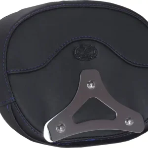 Mustang - 08220649 - Deluxe Sissy Bar Pad - Diamond - Sky Blue Stitch - FLT/FLH '23-'25 Price Cut