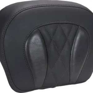 Instant Buy Mustang - 08220640 - Chopped Tour-Pak® Pad - Black Stitching - FLH/FLT '23-'25