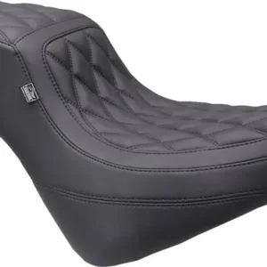 Mustang - 08021658 - One-Piece/2-Up Squareback Seat - Double Diamond - Black Stitch - FXBR '23-'25 Buy Today