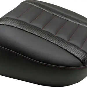 Same Day Shipping Mustang - 08012163 - Deluxe Touring Passenger Seat - Dark Cherry Stitch - FLT/FLH '23-'25