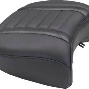 Brand New Mustang - 08012119 - Deluxe Passenger Seat - Wide - Black Stitch - FLT/FLH '23-'25