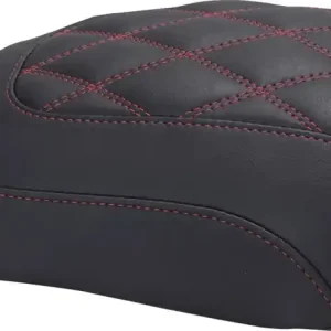 Mustang - 08012110 - Padded Passenger Seat Cowl - Double Diamond - Dark Cherry Stitch - FLT/FLH '23-'25 Top Pick