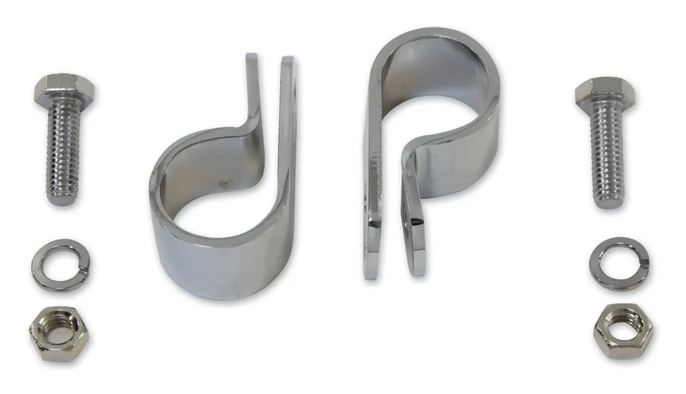 Professional Grade V-Twin Mfg. Chrome Frame Mounting Clamps