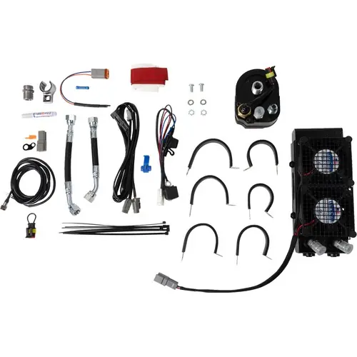 Crafted UltraCool Lower Fairing Mount Oil Cooler for S&S T-Series Engines