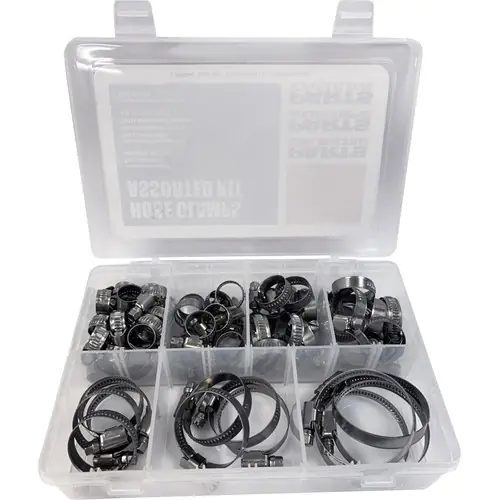 Parts Unlimited Embossed Hose Clamp Assortment High Quality