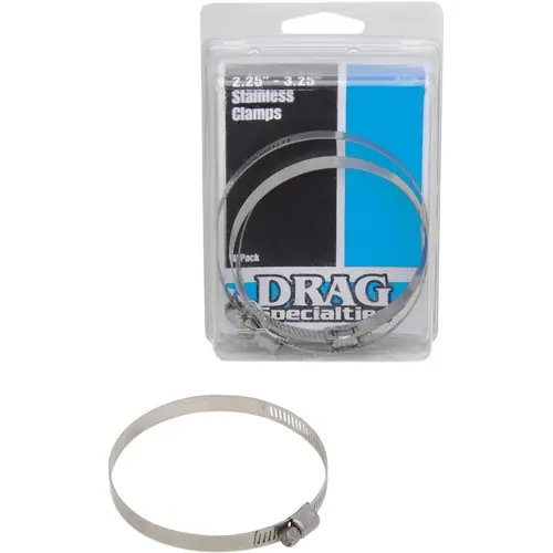 Drag Specialties Stainless Steel Worm Clamps Latest