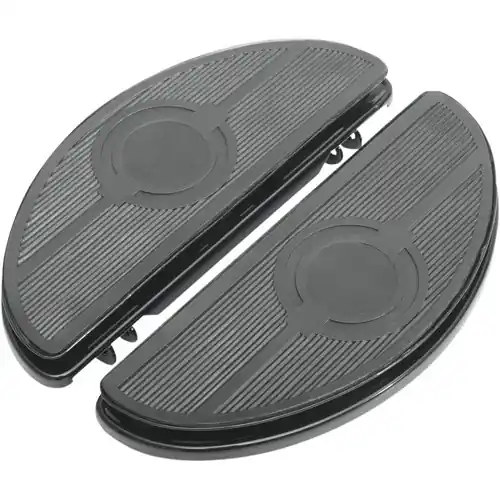 Order Now Drag Specialties Half-Moon Driver Floorboards with Anti-Vibration Inserts