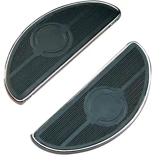 Drag Specialties Half-Moon Driver Floorboards Viral