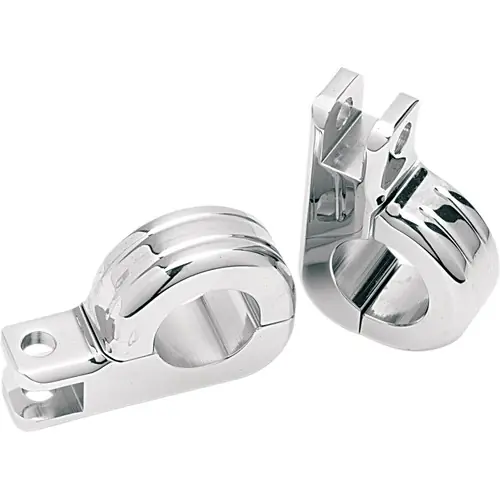 Drag Specialties Two-Piece Footpeg Mount Clamps Free Shipping