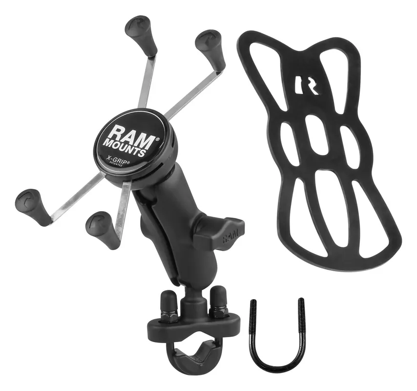Handmade RAM Mounts X-Grip Large Phone Mount With Handlebar U-Bolt Base