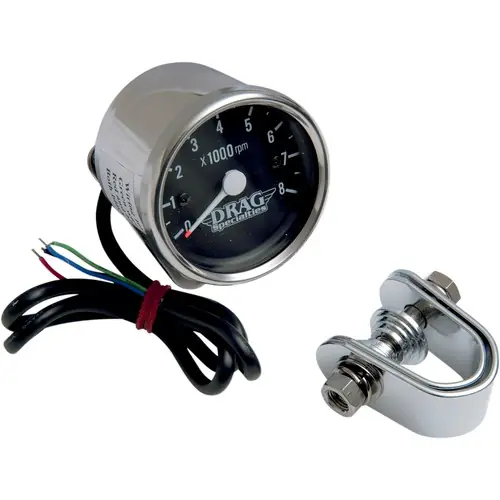 Drag Specialties Mini Electronic Tachometer with Y-Mount & Clamps Hot Picks