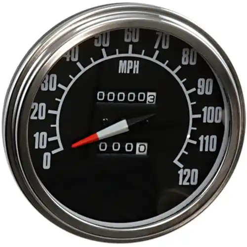 Drag Specialties FL-Style 2240:60 68-84 Face Speedometer with Reed Switch Crafted