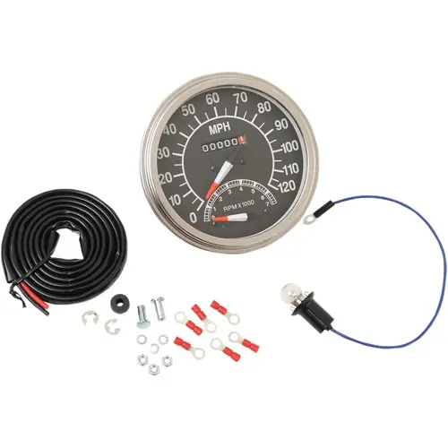 Drag Specialties FL-Style Speedometer with Tachometer Special Offer