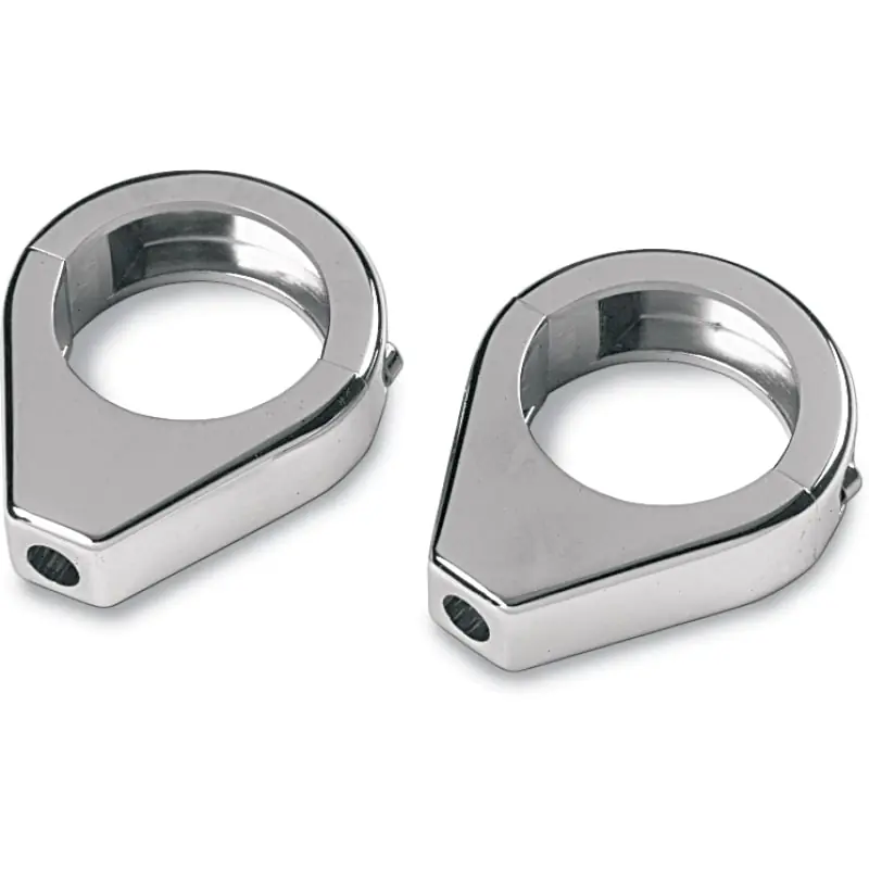 Instant Buy Drag Specialties Chrome Smooth Turn Signal Fork Clamps