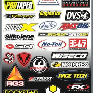 Factory Effex Sponsor Kit D Sticker Sheet Best Seller