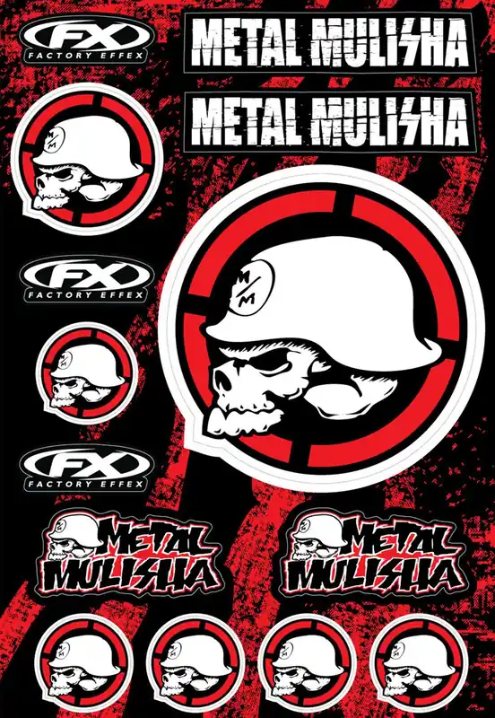 Trusted Brand Factory Effex Metal Mulisha Sticker Kit 2