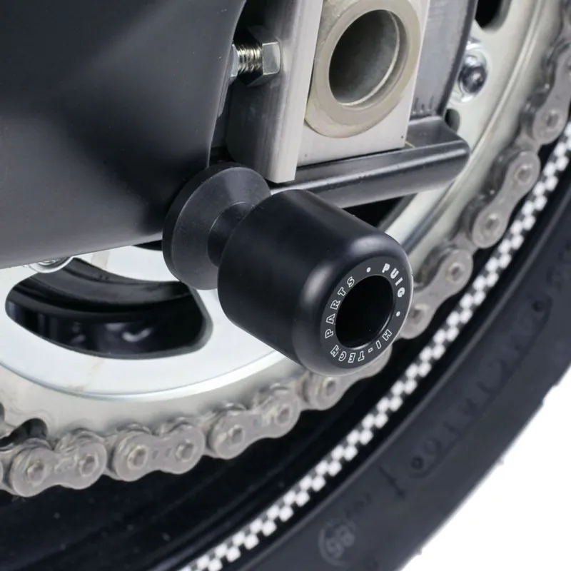 Warranty Included Puig Motorcycle Spool Sliders (Black)