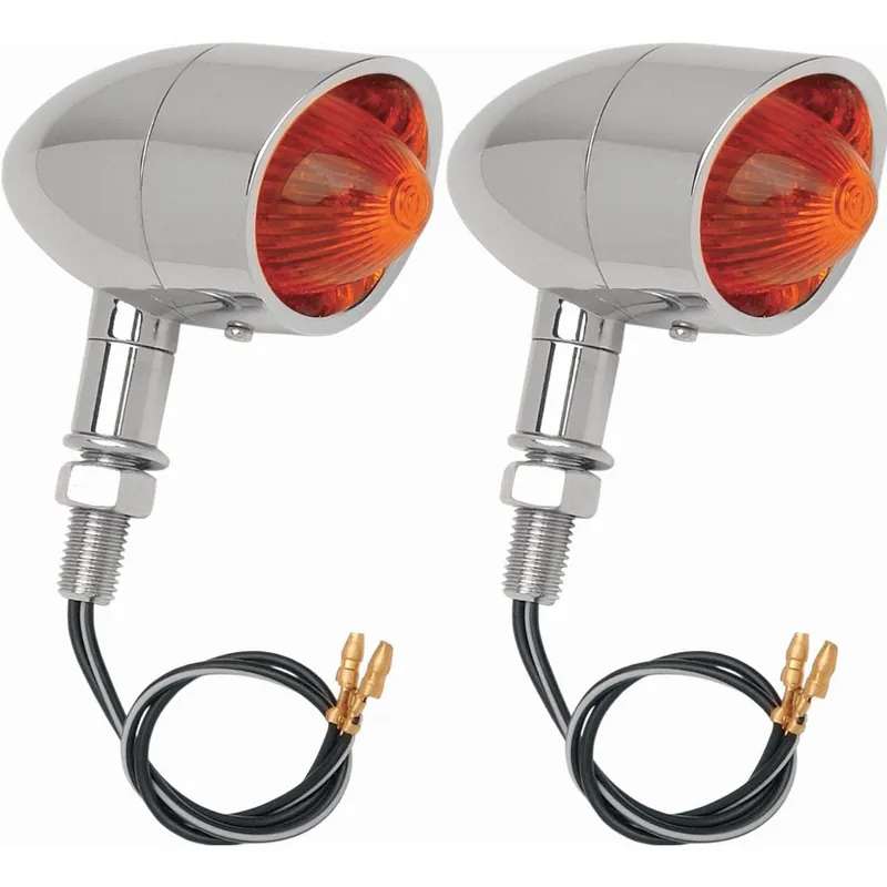 Direct From Factory Drag Specialties Mini Retro-Style Motorcycle Marker Lights