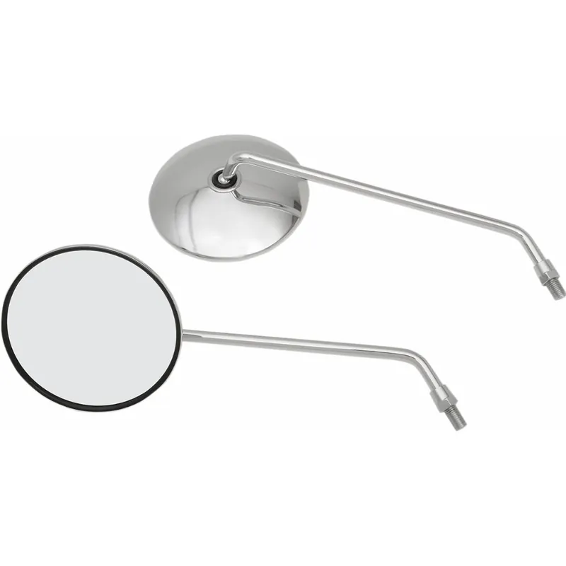 EMGO Universal Classic Chrome Motorcycle Mirrors Save Now