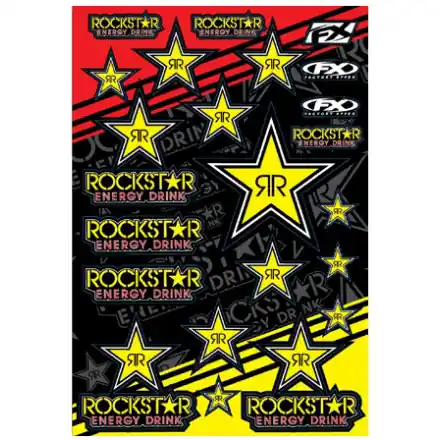 Factory Effex     Rockstar Sticker Sheet Don’t Miss Out