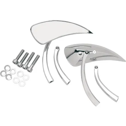 Free Delivery Drag Specialties     Teardrop Mirrors With Short And Long Radius Stems