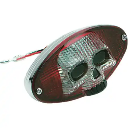 Drag Specialties     3-D Tail Light with Skull Face Big Sale