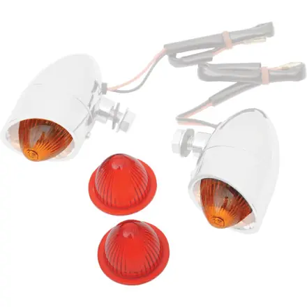 Genuine Drag Specialties     Mini Retro-Style Marker Light Lenses Replacement