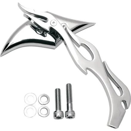 Drag Specialties     Gothic Mirror With Flame Stem In Demand