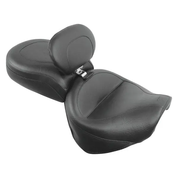 Flash Sale Mustang Wide Touring Motorcycle Seat with Driver Backrest