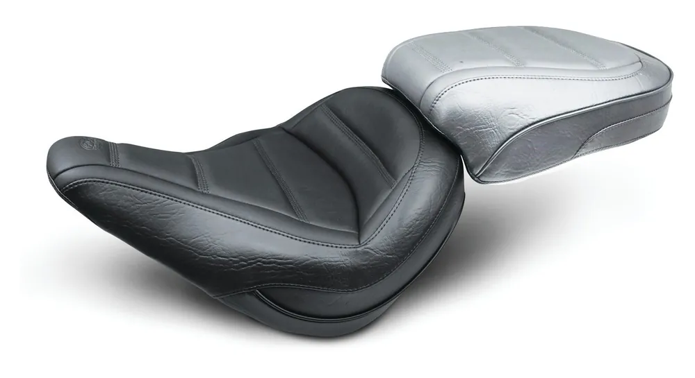 Mustang Standard Touring Quad Stitch Solo Seat For Harley Softail Slim 2018-2021 Budget