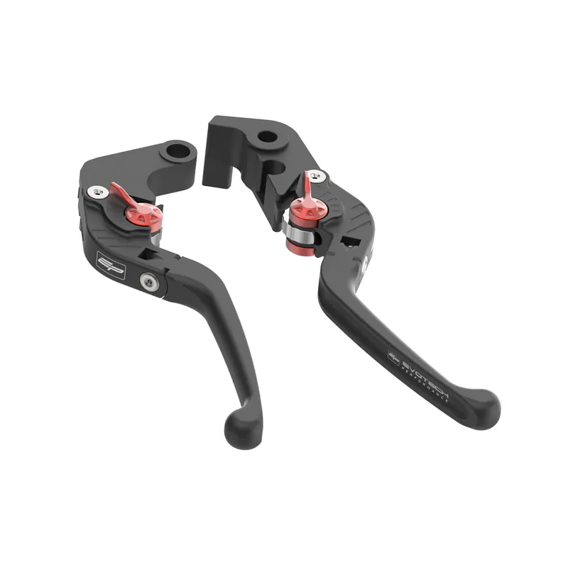 Affordable Standard Length Folding Brake And Clutch Lever Set by Evotech Aprilia / Tuono 660 / 2024