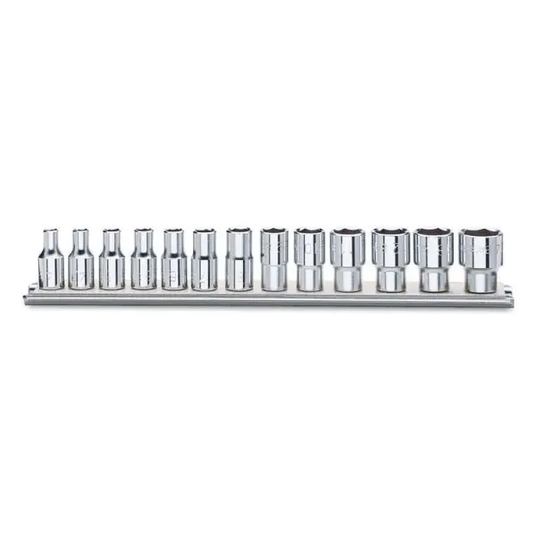 Trusted Brand 900/SB13 Set of 6 point 1/4" drive Metric sockets by Beta Tools