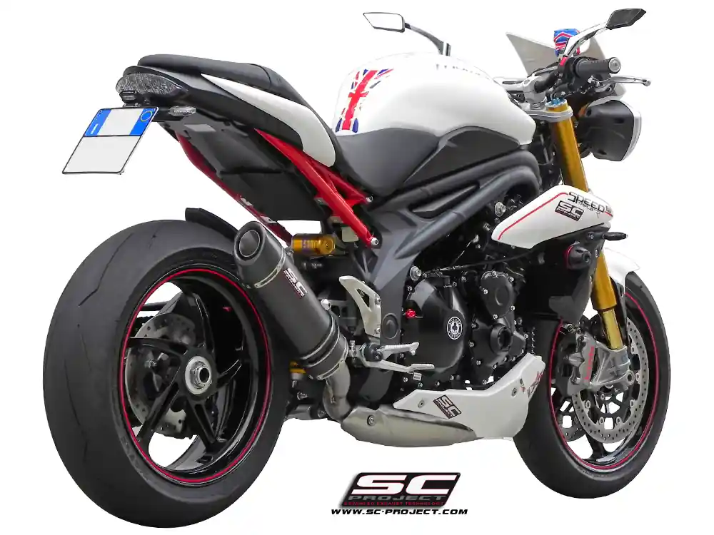 Oval Low Mount Exhaust by SC-Project Triumph / Speed Triple R / 2014 Bulk Order