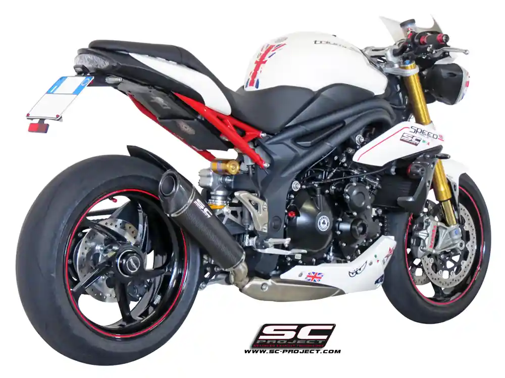 Conic Low Mount Exhaust by SC-Project Triumph / Speed Triple / 2012 Luxury